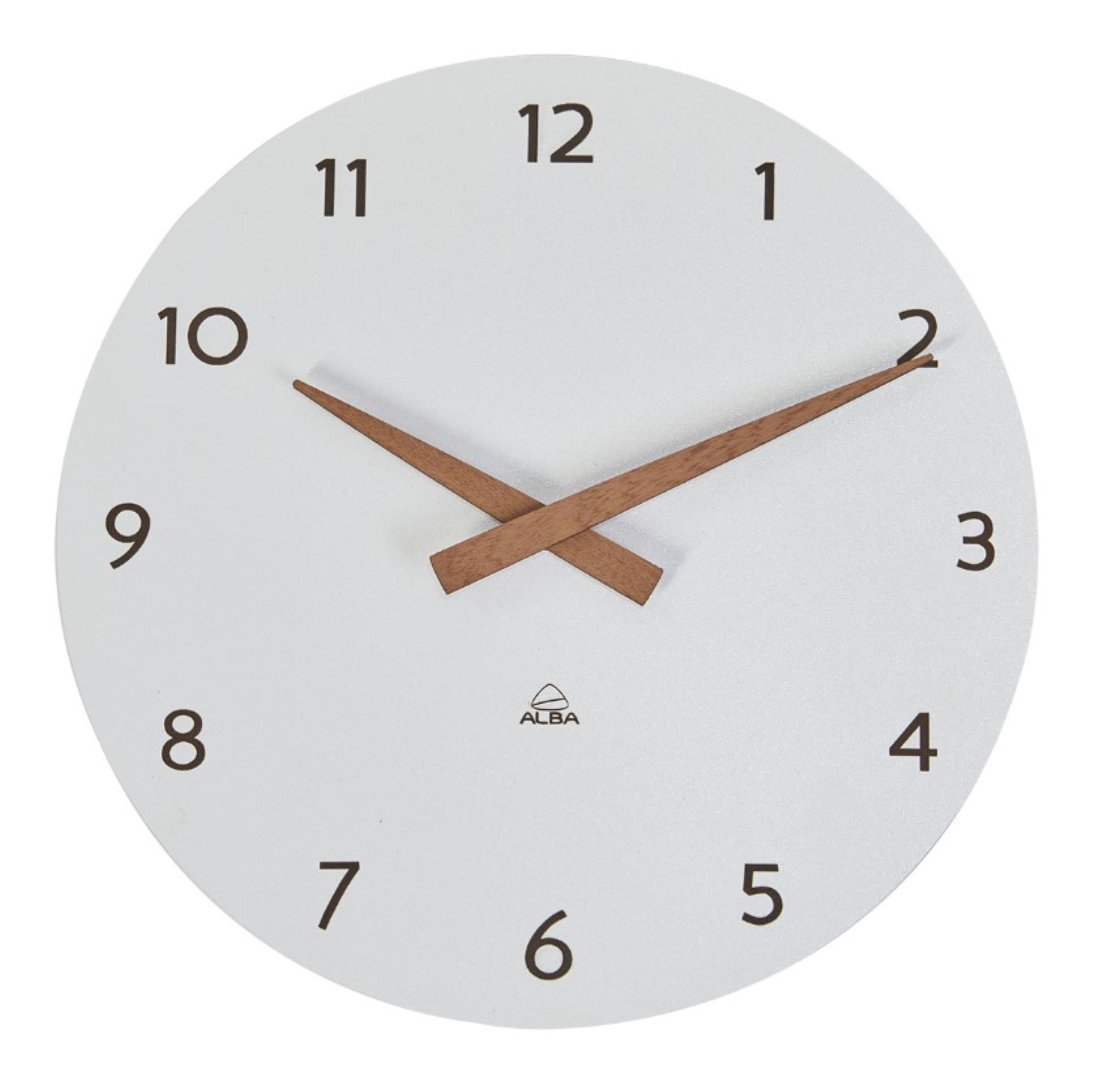 Alba France Nástěnné hodiny MILENA - průměr 30 cm, bílé