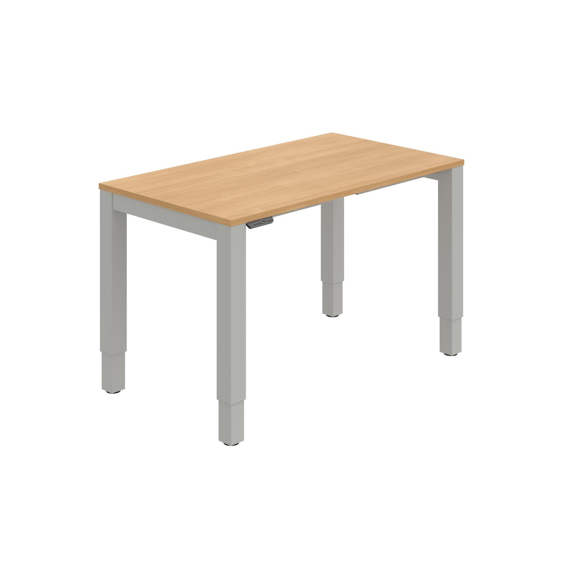 Psací stůl Hobis Motion UNI MSU 2M 1400 - elektricky stavitelný, dub/šedý