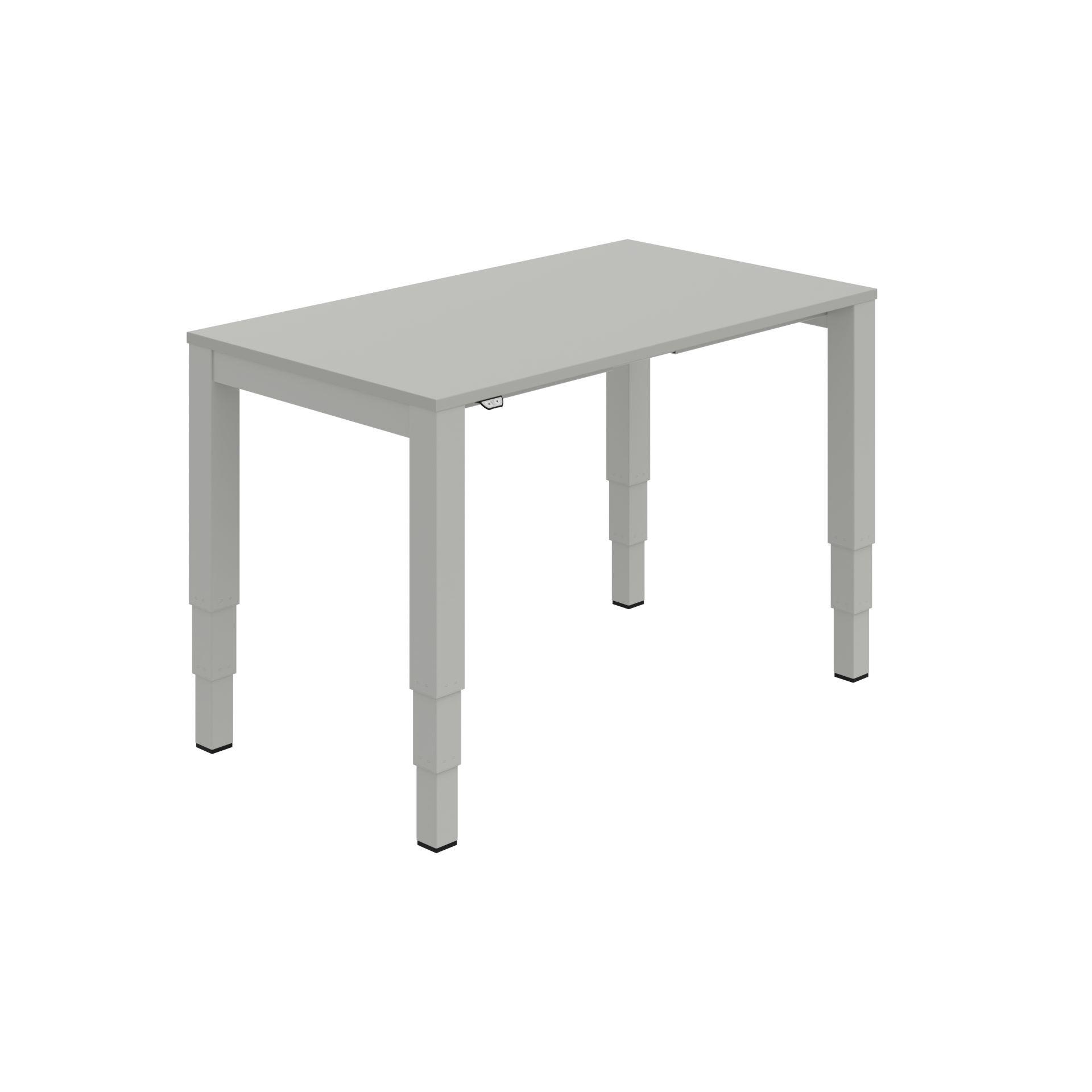 Psací stůl Hobis Motion UNI MSU 3 1400 - elektricky stavitelný, šedý/šedý