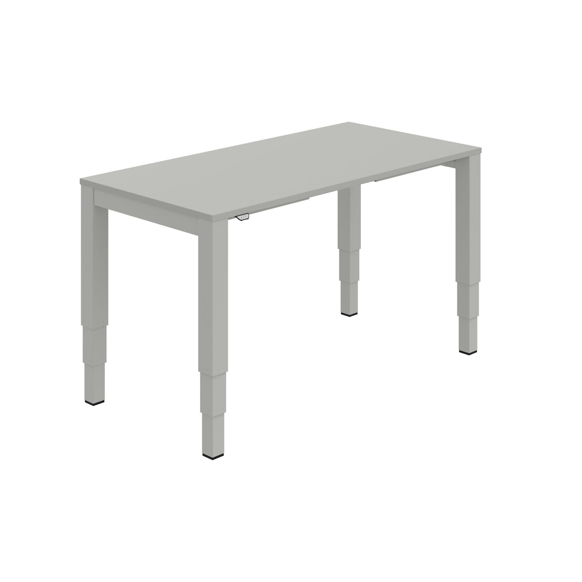 Psací stůl Hobis Motion UNI MSU 3 1600 - elektricky stavitelný, šedý/šedý