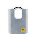 YALE Visací zámek Yale - bezpečnostní, 3 klíče, šedý