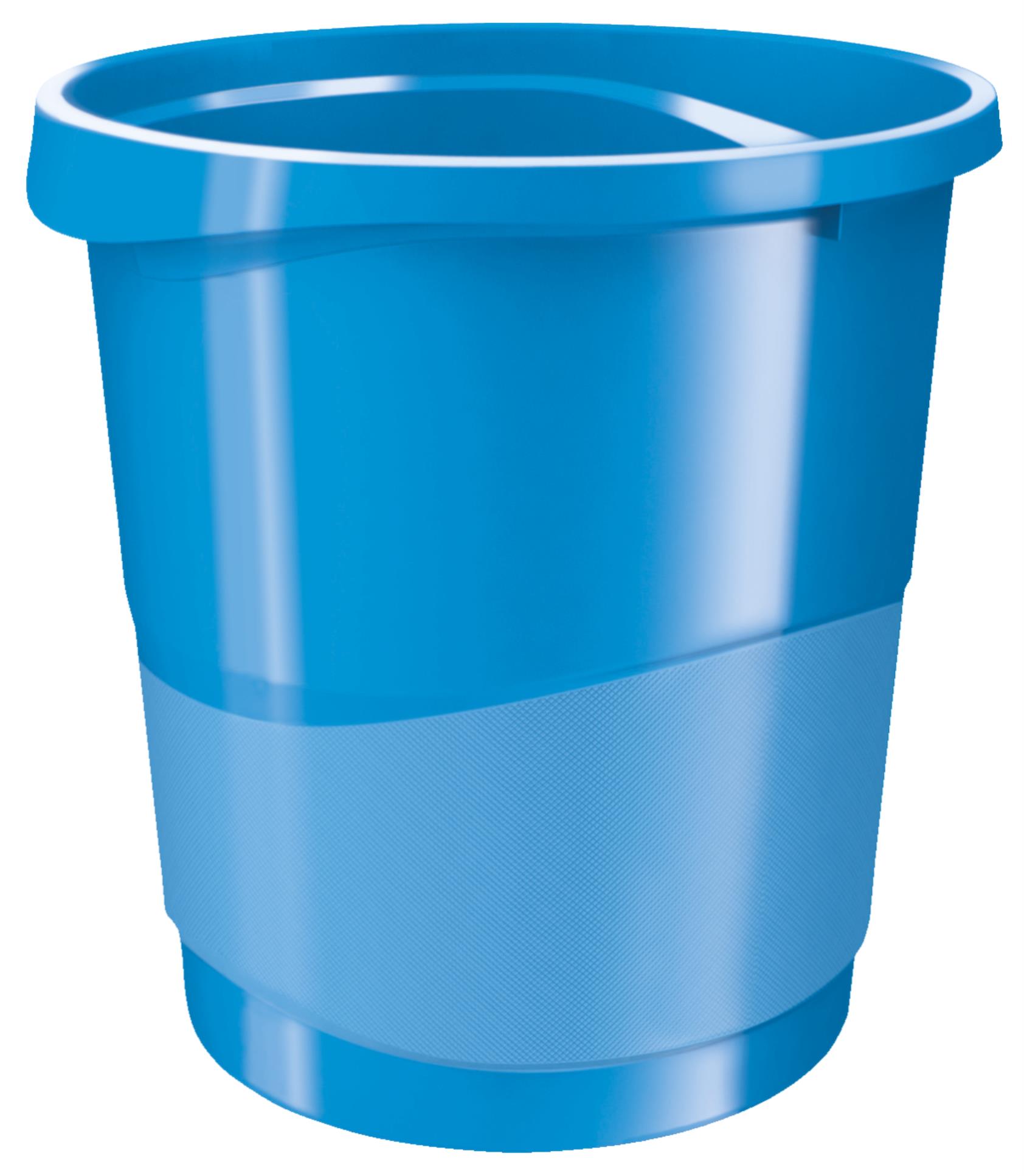 Odpadkový koš Esselte VIVIDA - plastový, modrý, objem 14 l