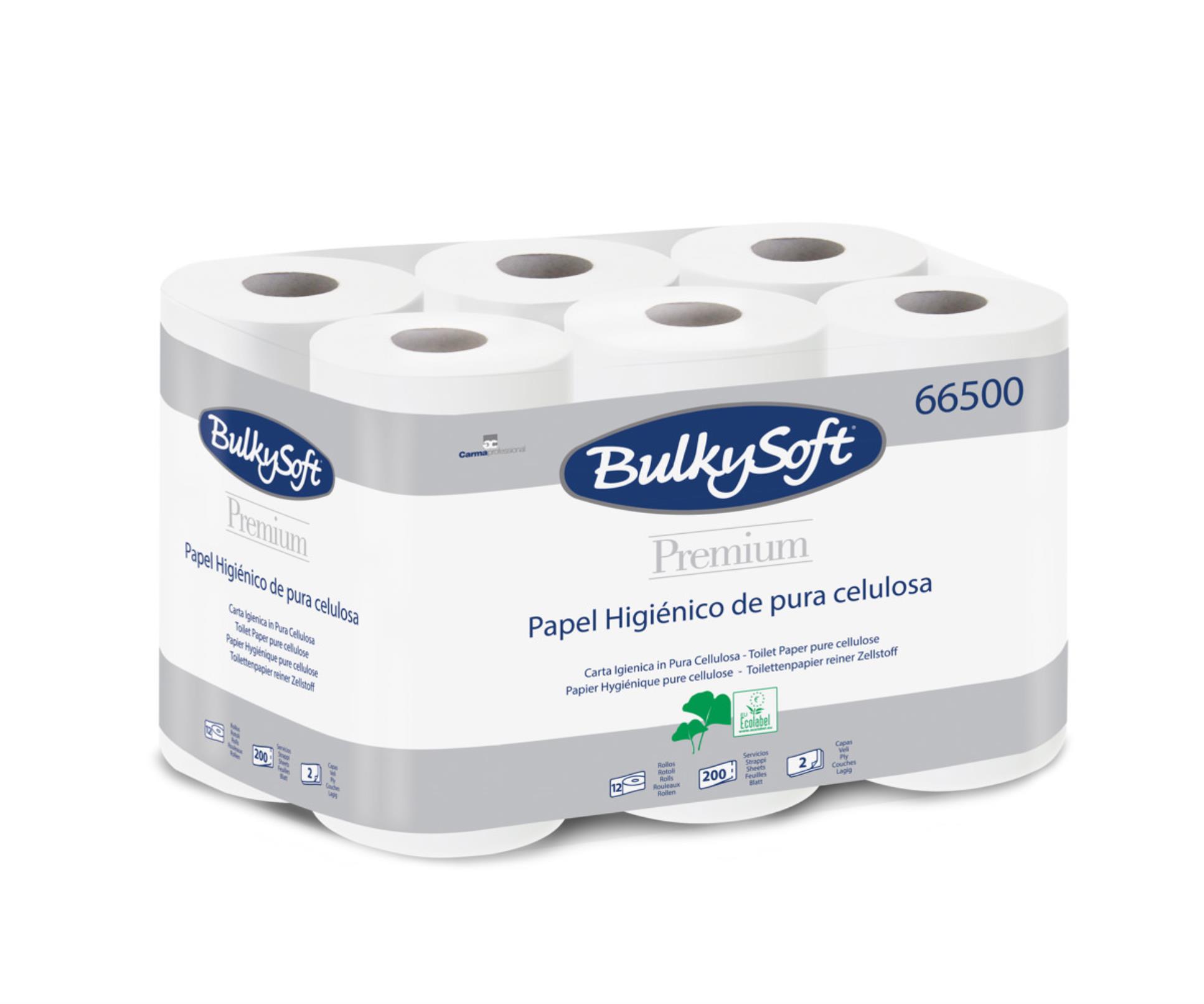 BulkySoft Toaletní papír BulkySoft Premium, 2-vrstvý, 24 m, celulóza, 12 ks