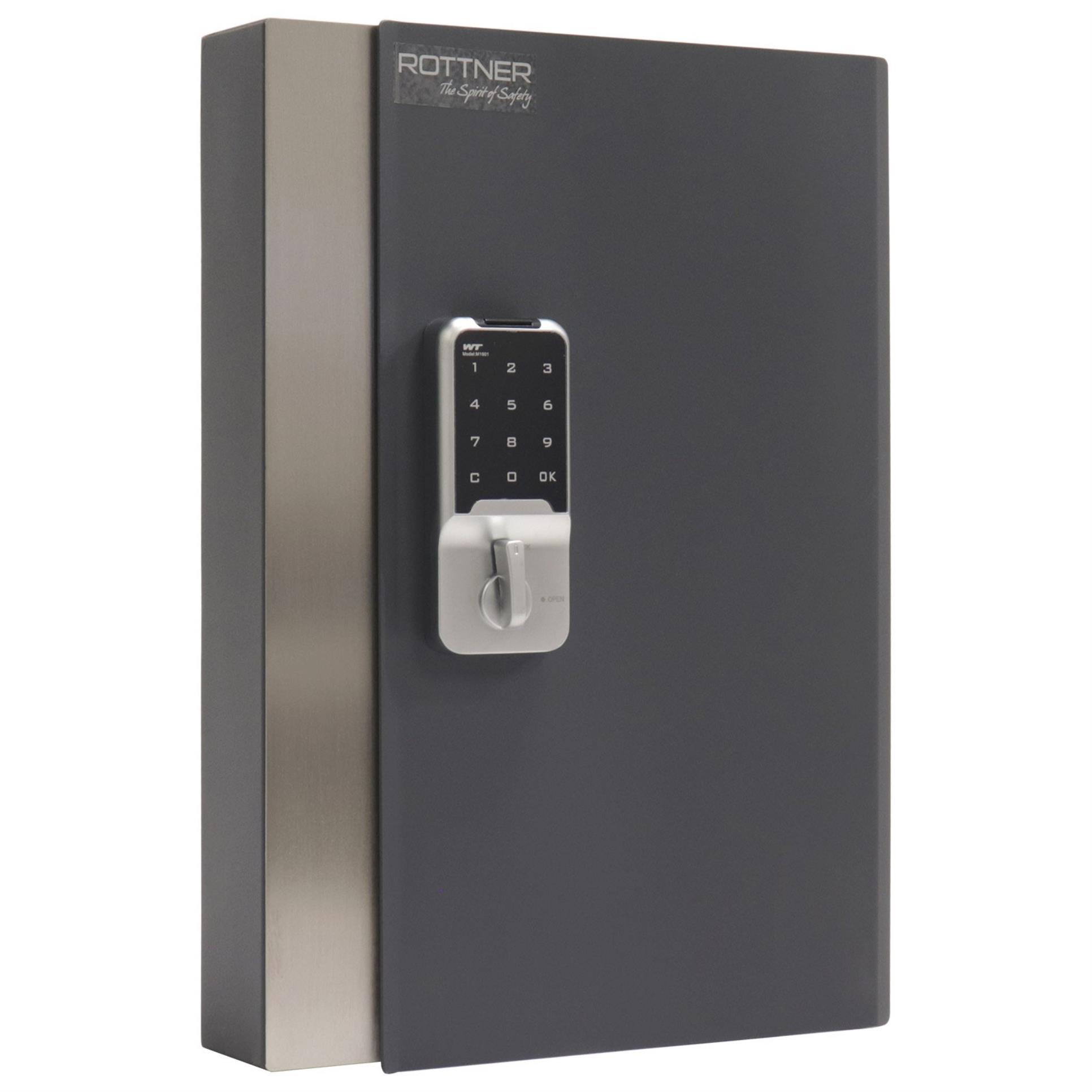 Rottner Security Skříňka na klíče KEY HOME 24 pro 24 klíčů - elektronická, antracitová