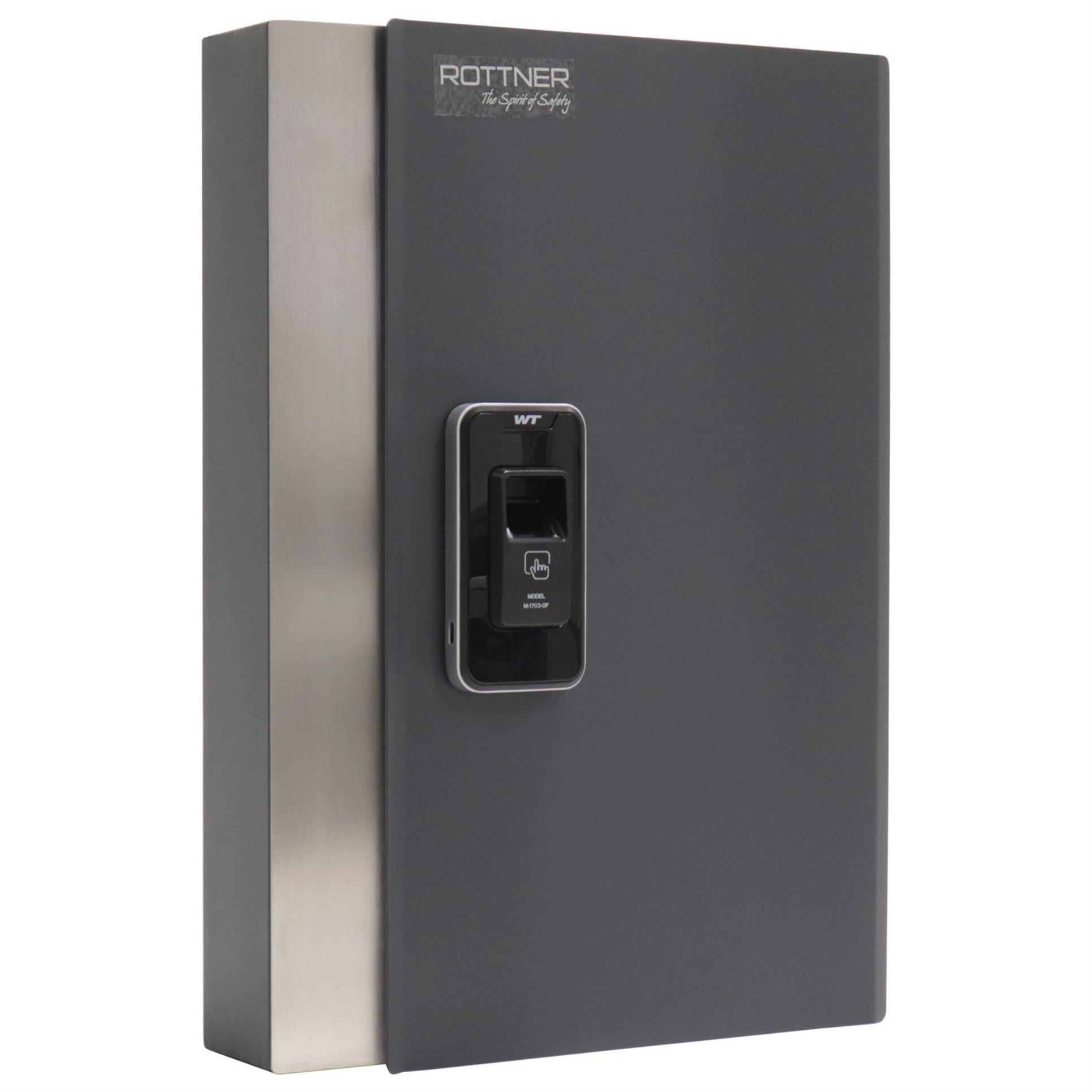 Rottner Security Skříňka na klíče KEY PRO 24 pro 24 klíčů - na otisk prstu, antracitová