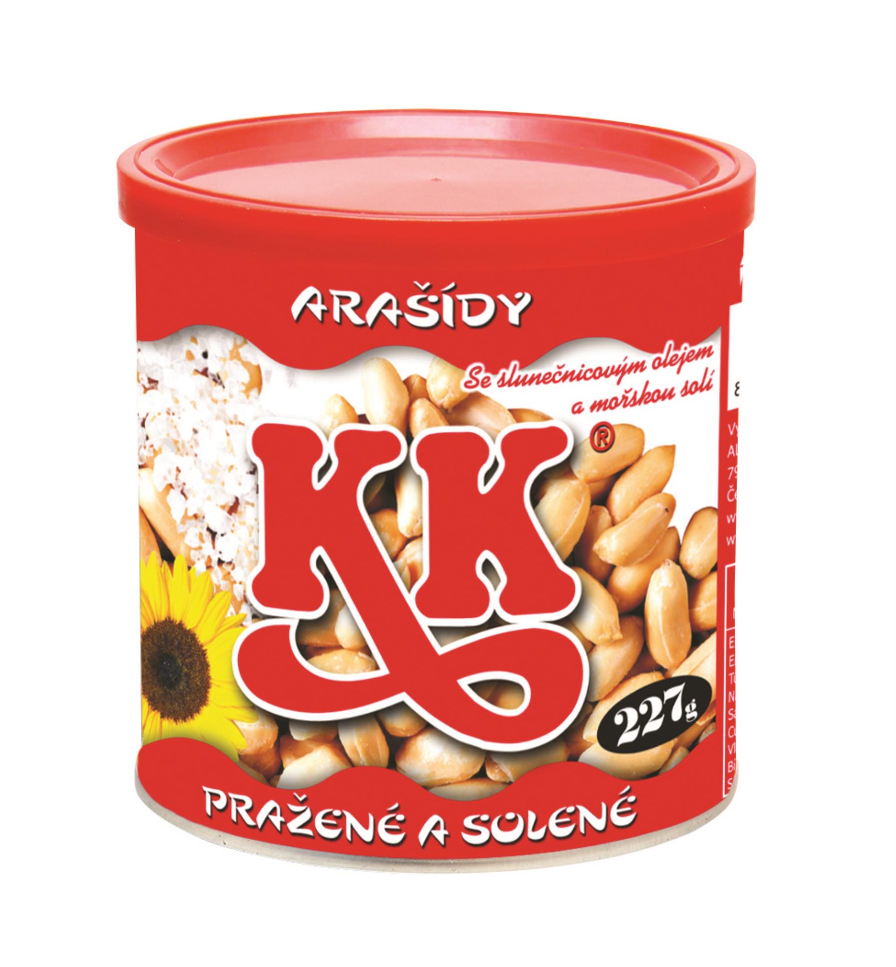 KK KK arašídy - v plechu, 227 g