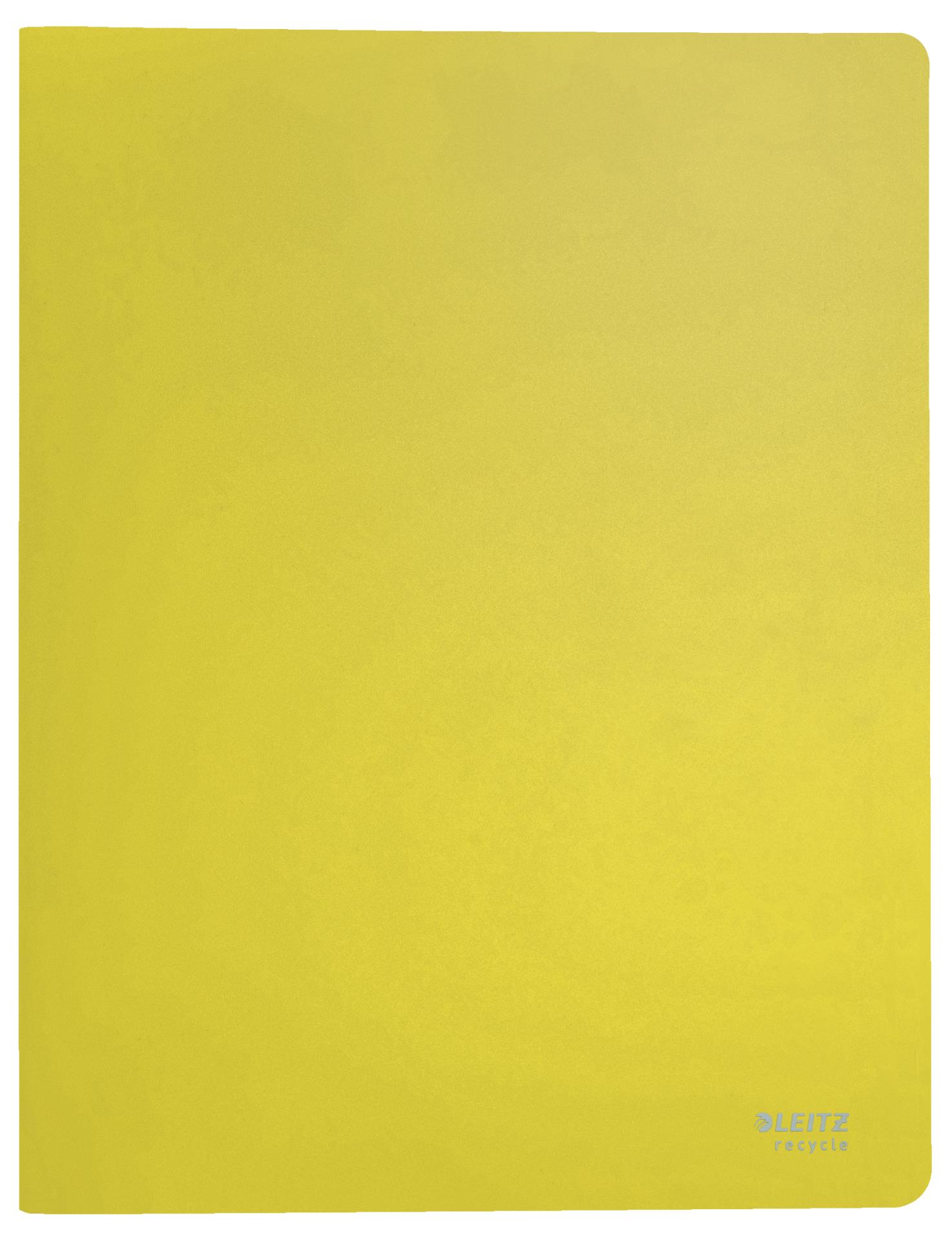 Katalogová kniha Leitz RECYCLE - A4, 20 kapes, ekologická, žlutá