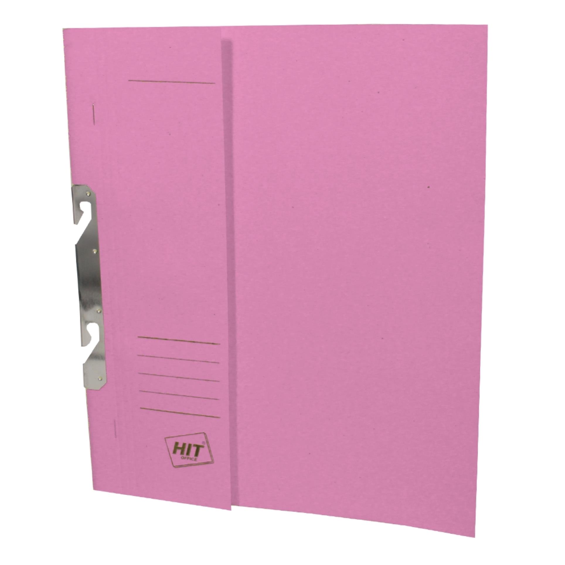Rychlovazače HIT Office - závěsné, A4, papírové, růžové, 50 ks