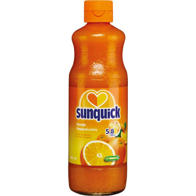 Sirup Sunquick - ovocný pomeranč, 580 ml