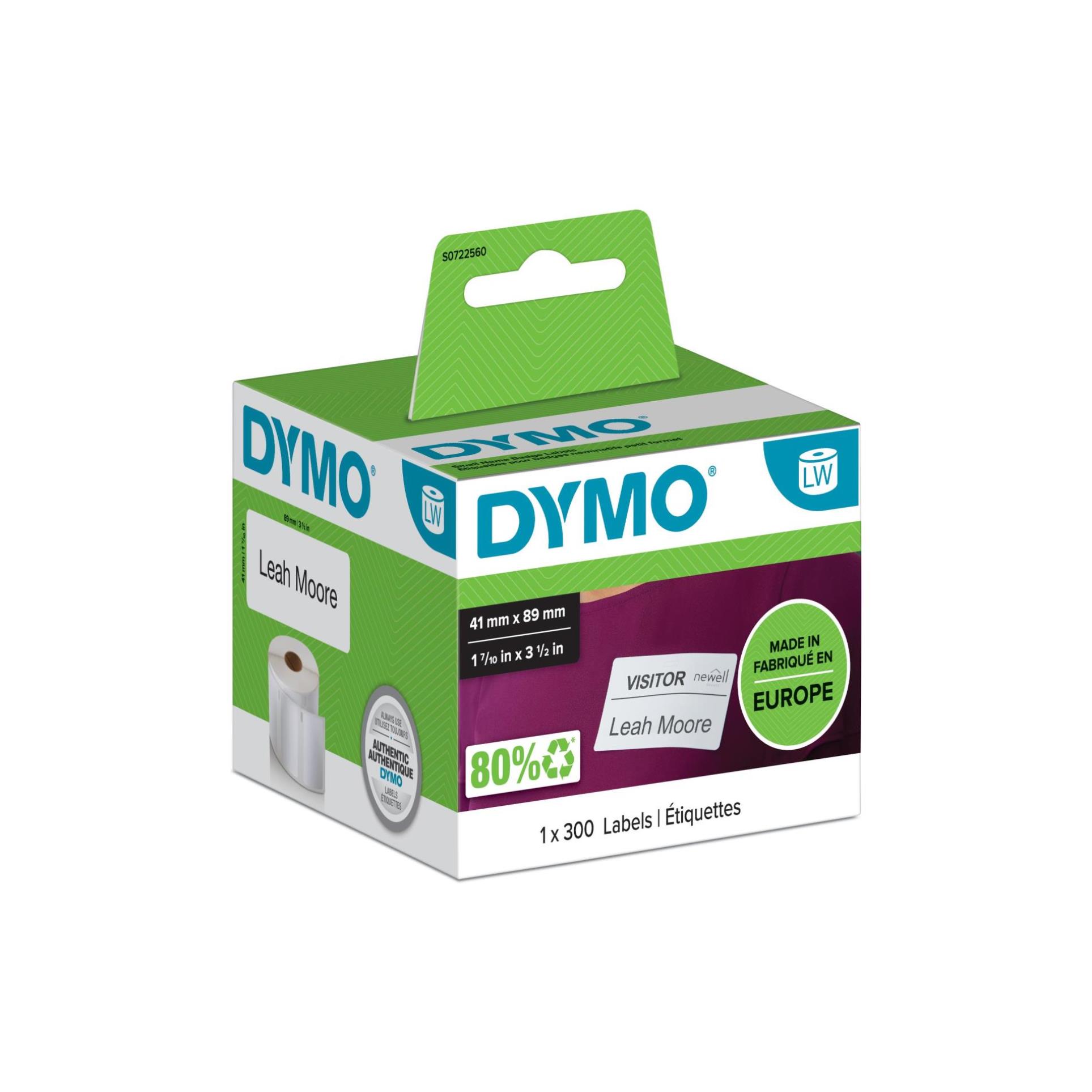 Štítky pro LabelWriter Dymo - 89 x 41 mm, bílé, 300 ks