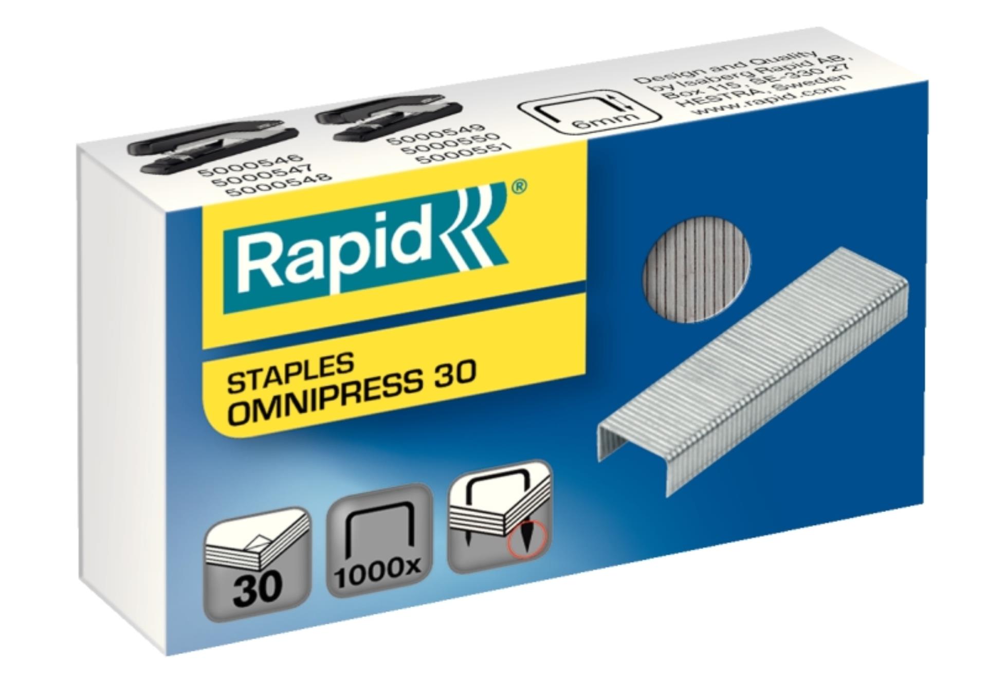 Drátky Rapid Omnipress 30 - 1000 ks