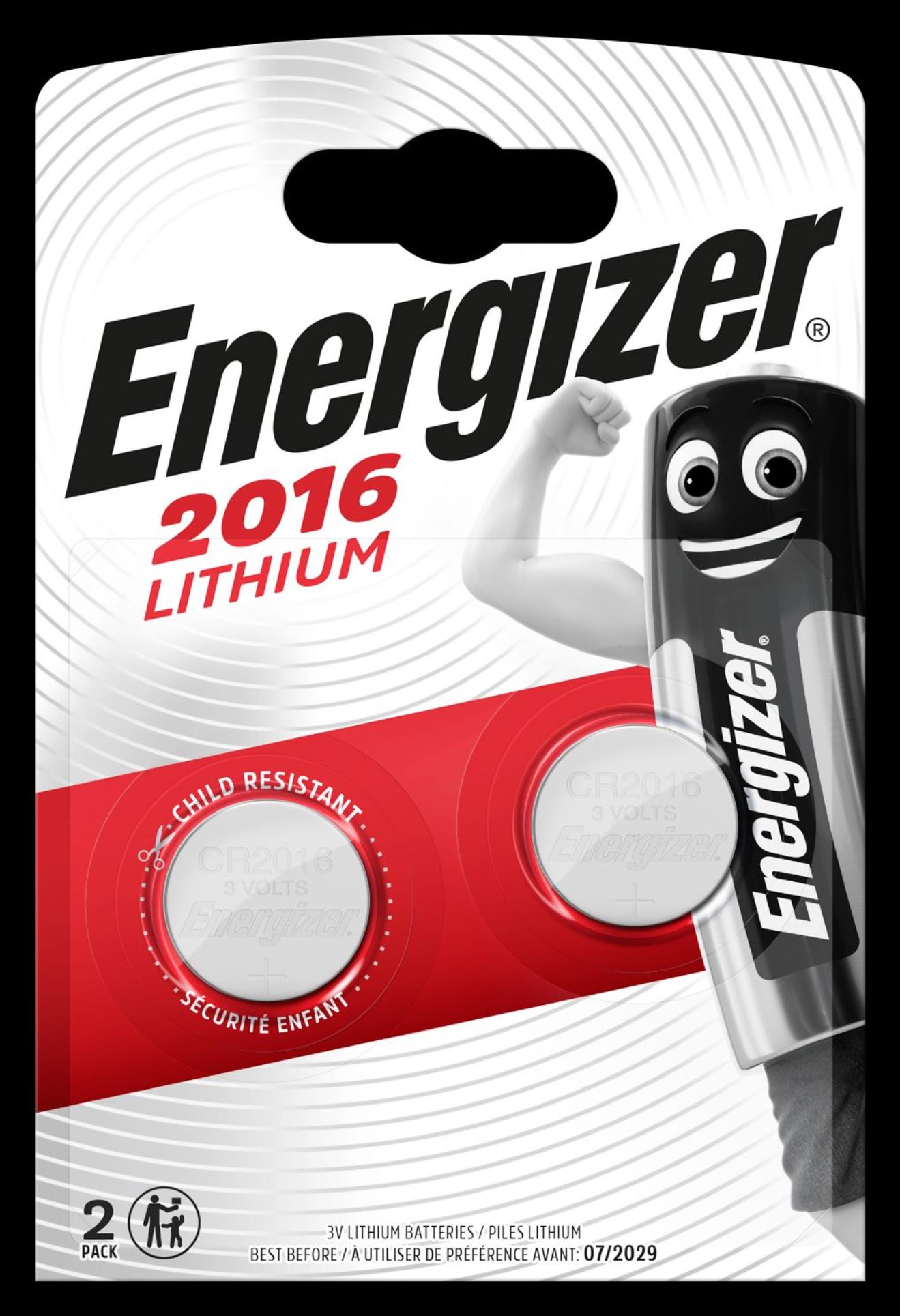 Baterie Energizer CR2016 (knoflíková, lithiová)-3V