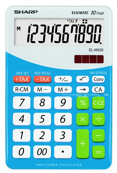 Stolní kalkulačka Sharp ELM 332 - modrá