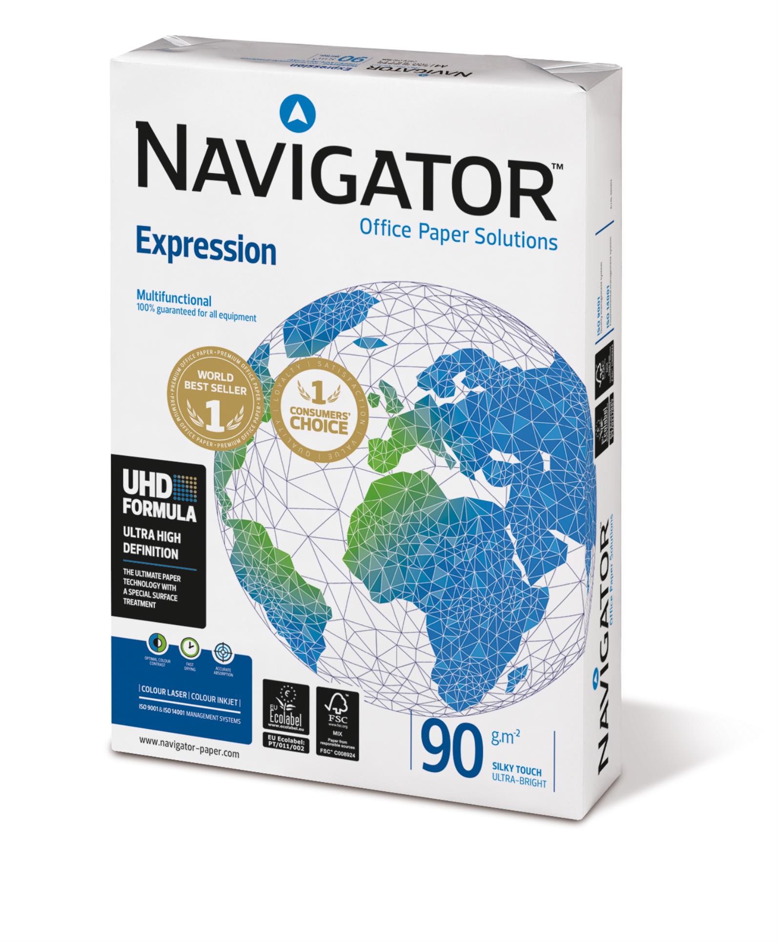Kancelářský papír Navigator Expression A4 - 90 g, 500 listů