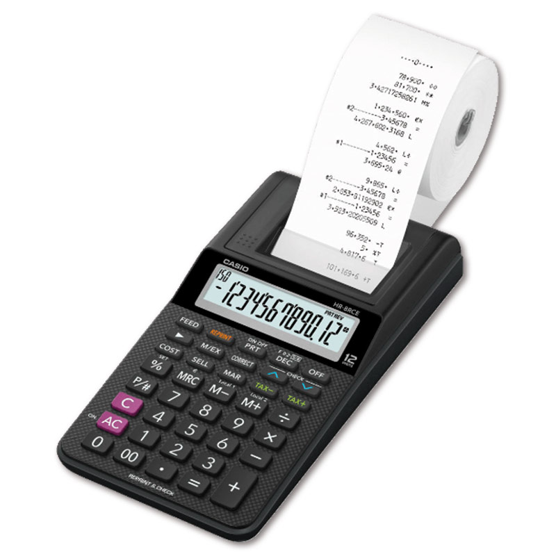 Kalkulačka s tiskem Casio HR 8-RCE