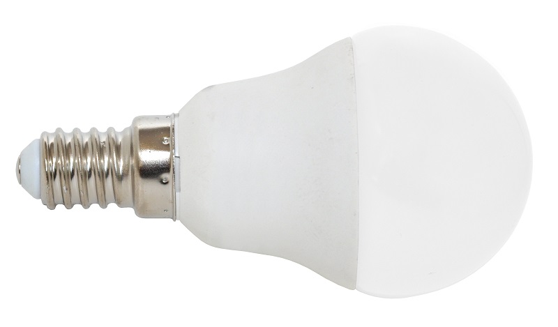 Ecolite LED žárovka mini globe E14, 7 W, 2700 K, 530 lm