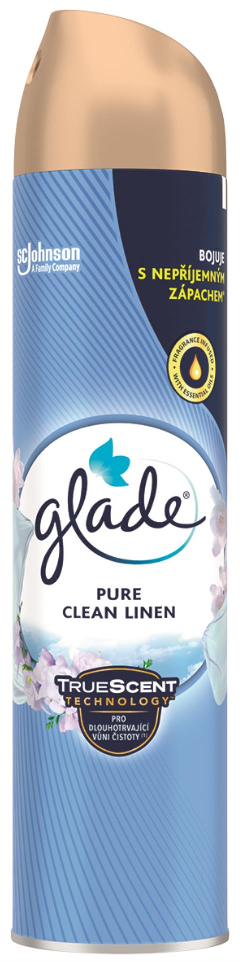 Osvěžovač vzduchu Glade aerosol - Clean Linen, 300 ml