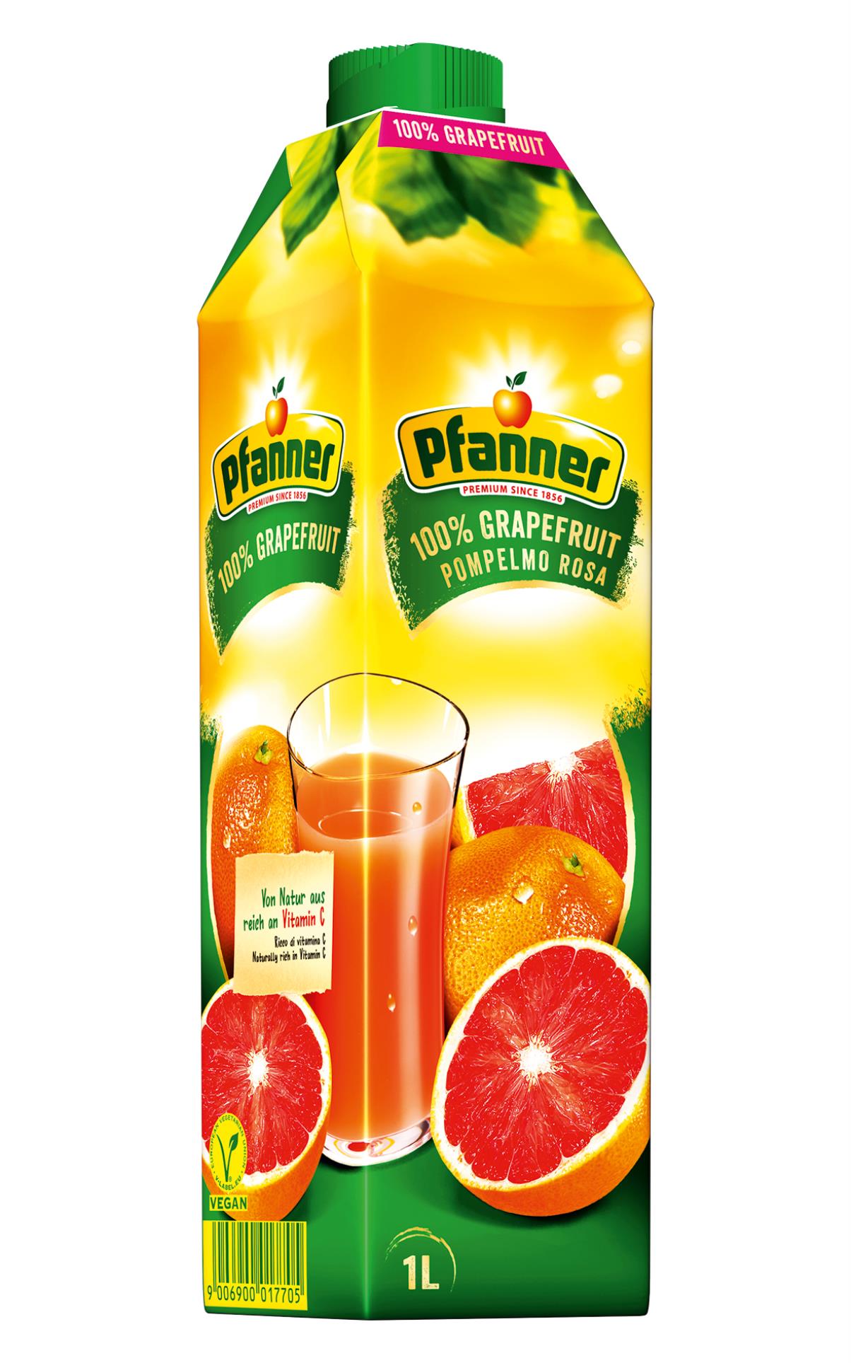 Džus Pfanner Růžový grapefruit 1 l