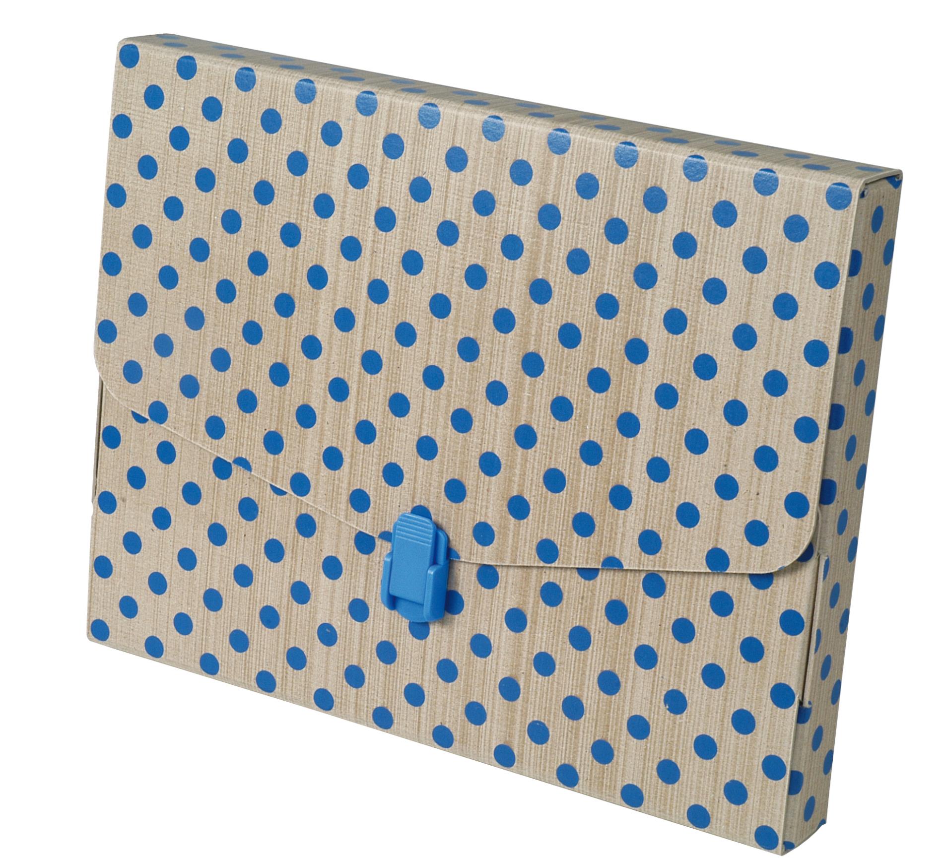 Emba Box na spisy A4 s modrým puntíkem, 1 ks
