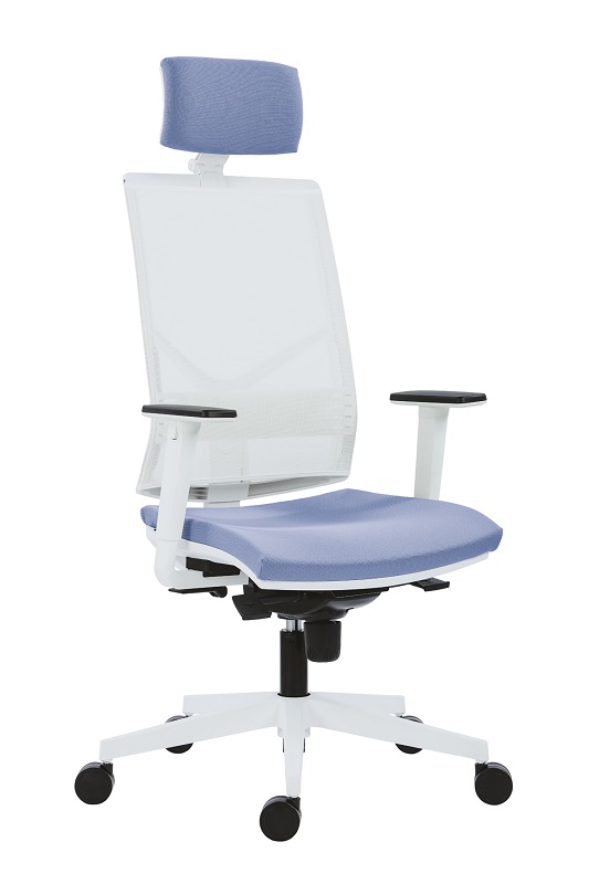 Antares Kancelářská židle Omnia White, SY, světle modrá
