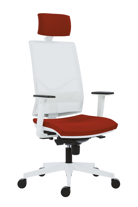 Antares Kancelářská židle Omnia White, SY, červená