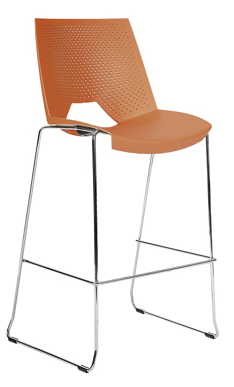 Antares Barová židle Strike Bar, oranžová