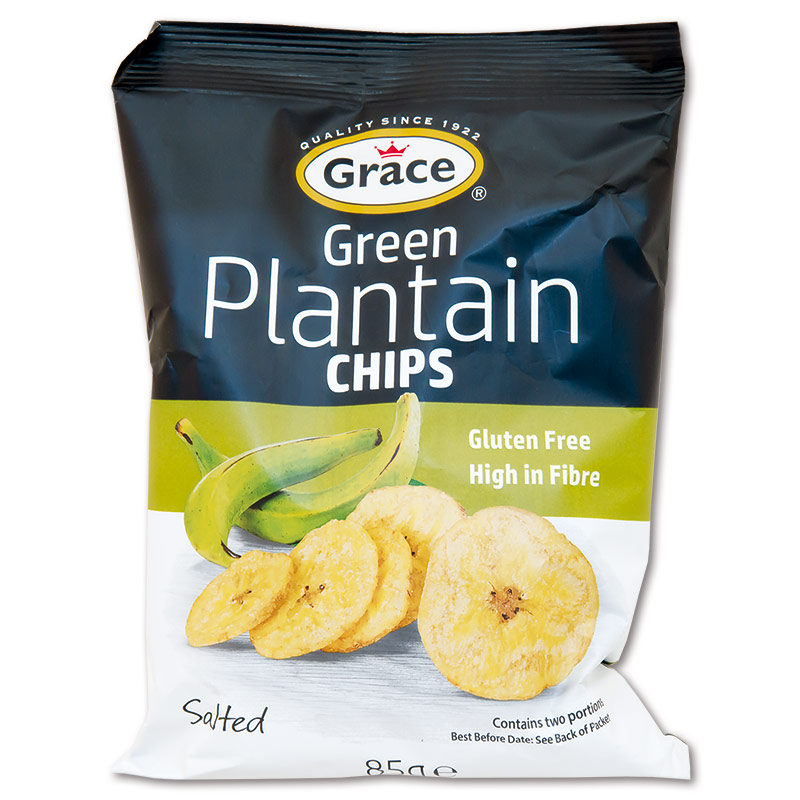 Grace Solené banánové chipsy, bez lepku, 85 g