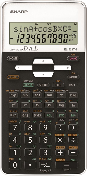 Vědecká kalkulačka Sharp EL-531TH, bílá