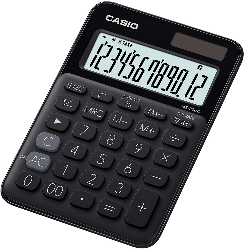 Stolní kalkulačka Casio MS-20UC, černá