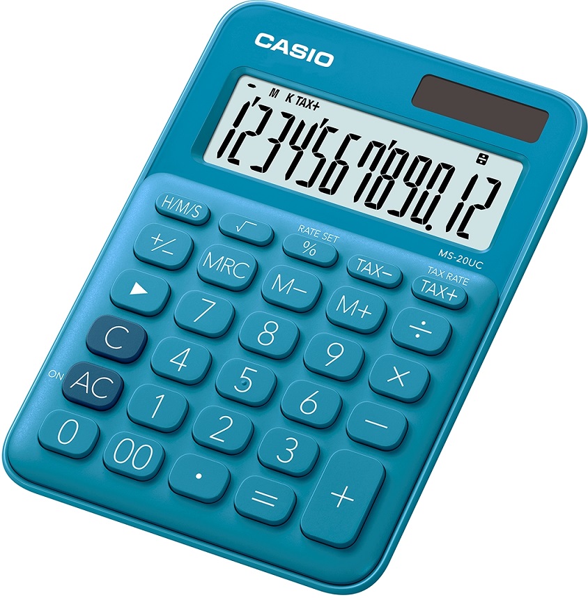 Stolní kalkulačka Casio MS-20UC, modrá