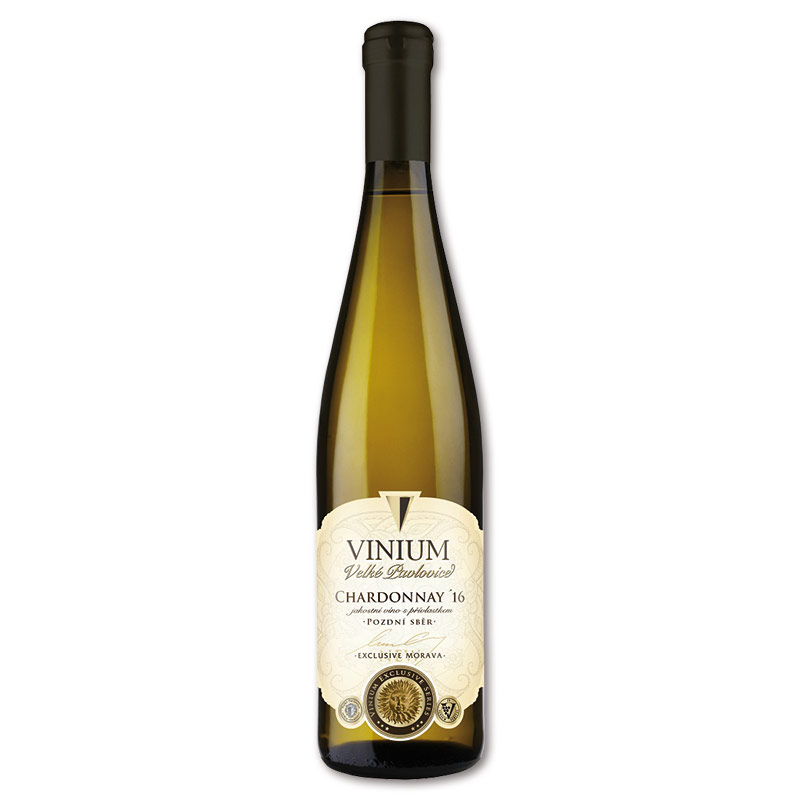 Vinium Velké Pavlovice Bílé víno Chardonnay ps 2016, 0,75 l